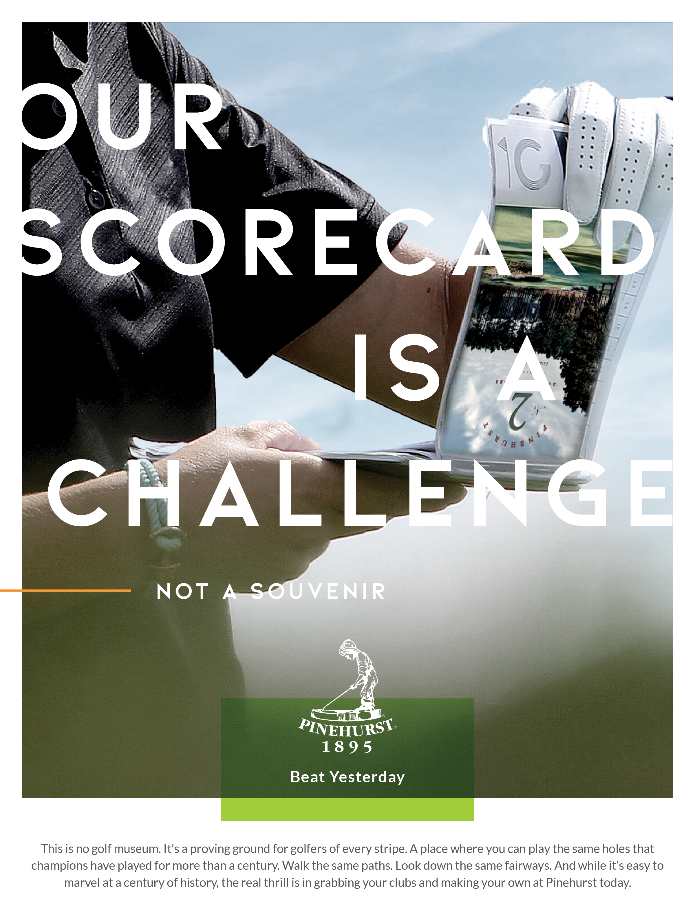 Pinehurst Resort scorecard design